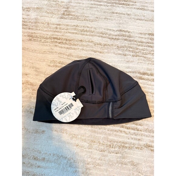 LULULEMON Black Brisk Run Toque Hat One Size - Picture 5 of 5
